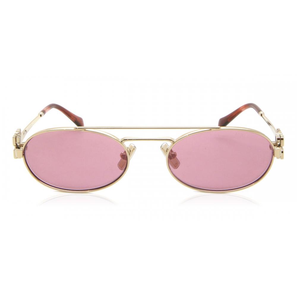 

Miu Miu Mu54zs Zvn50d Women Sunglasses Pale Gold/53