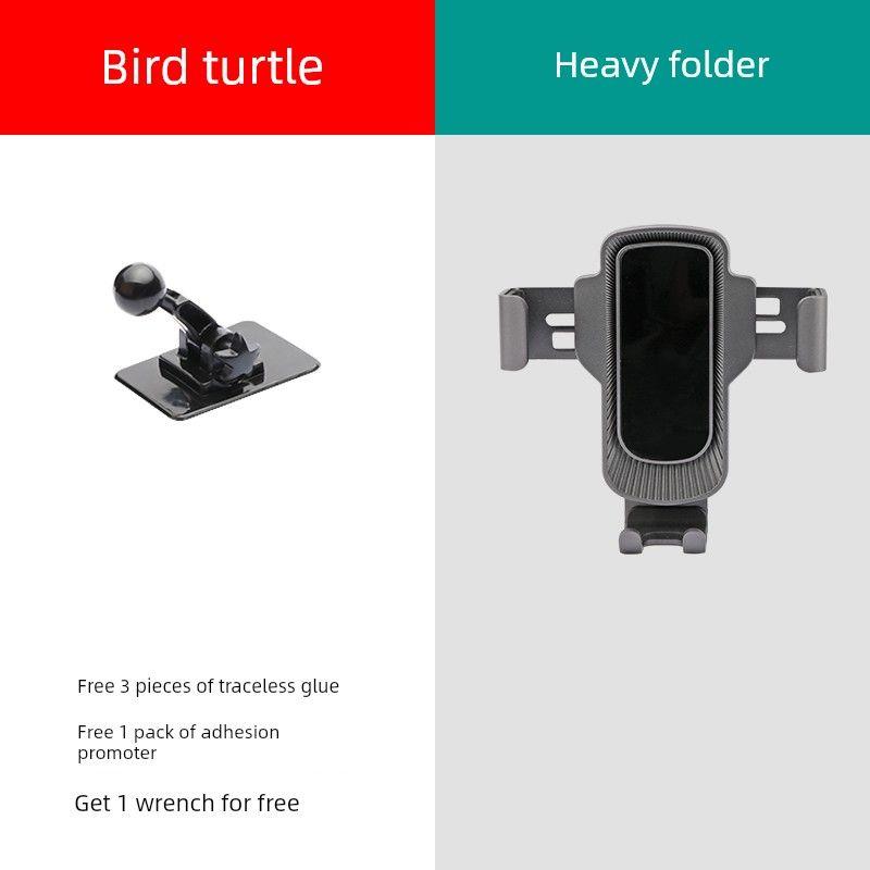 Car-Mounted Bracket with Gravity Support, Fixed Navigation Stand, Adhesive Air Vent Clip, Front Windshield Mount, Optional Multifunctional