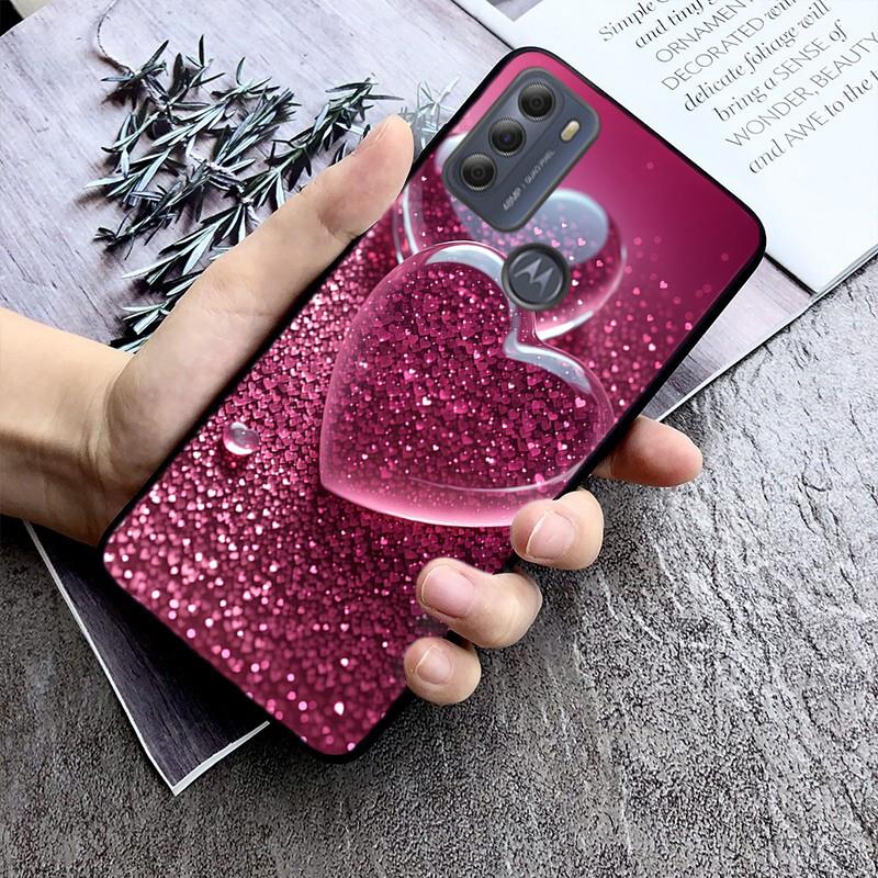 

Phone Case For Moto G85 G55 G05 G14 G75 G31 G50 G10 G20 G30 G60 G13 G32 G84 G54 G53 G72 G24 Power Love Pink Heart Moto G31