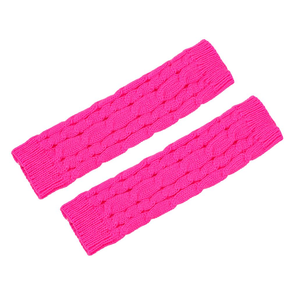 Cable Knit Fingerless Arm Warmers - Thick Winter/Autumn Long Gloves
