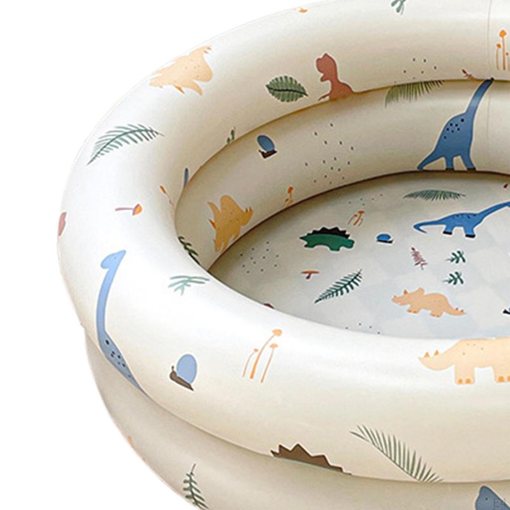 Cartoon Dinosaur Pool Baby Inflatable Swimming Round Children for Water Game Play Center