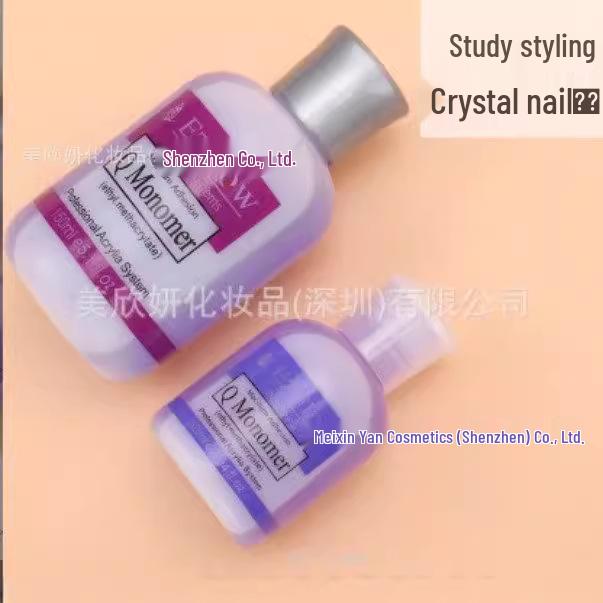 Purple Transparent Crystal Liquid Nail Art Solution - 60ml & 150ml