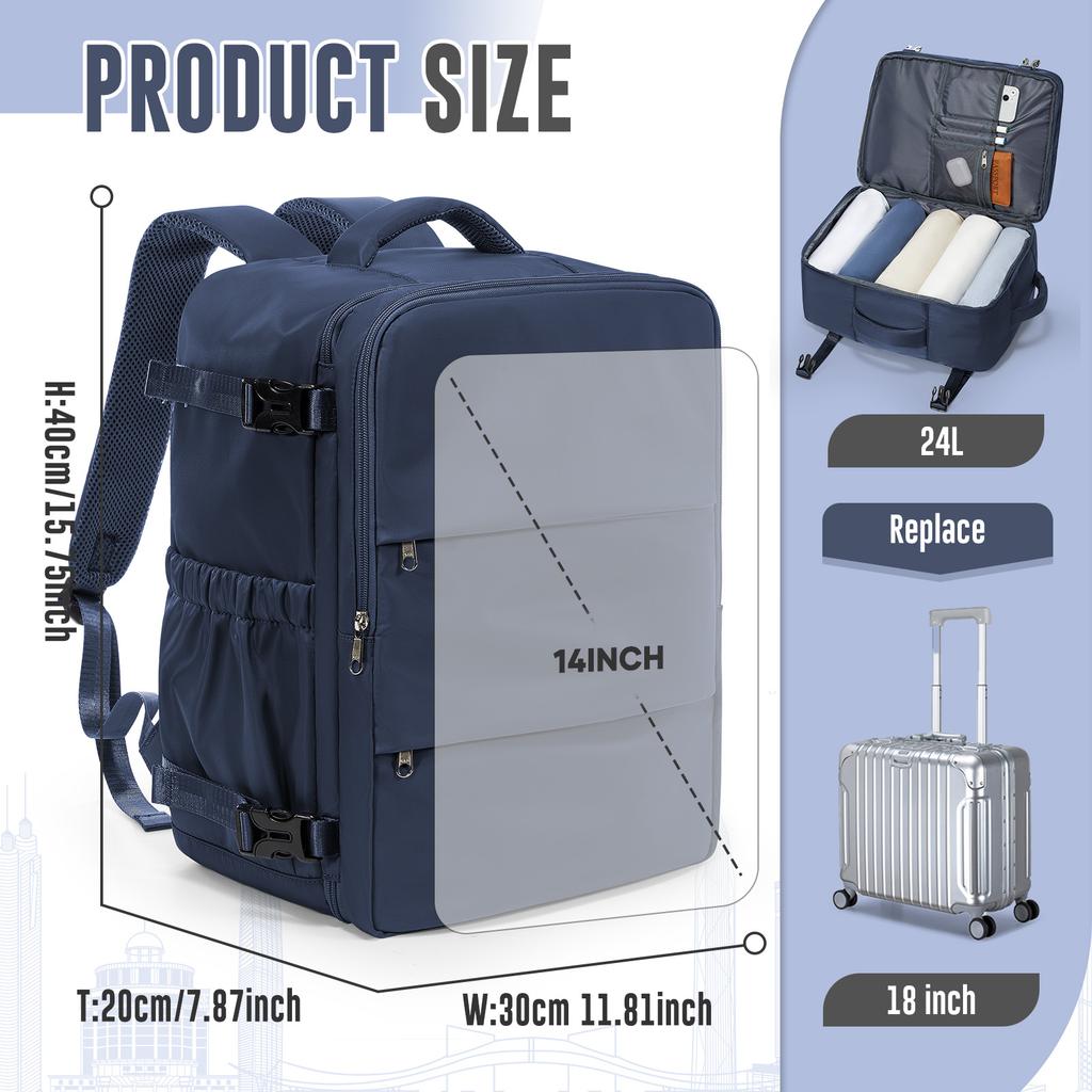 Ryanair 40x30x20 Travel Backpack Wizzair Cabin Airplane Cabin Hand Luggag Bags Men Women Work Business Backpack Laptop Packbag