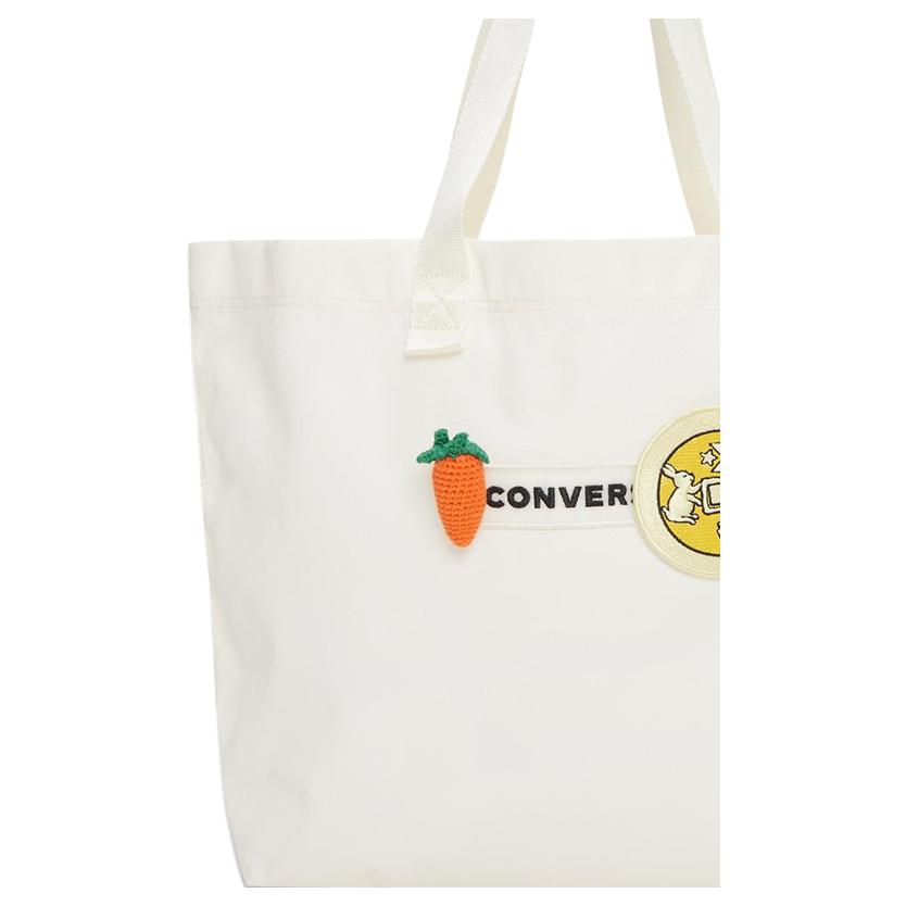 New Converse Polyester Tote Bag Shopping Bag Shoulder Bag Handbag Unisex White 10025510