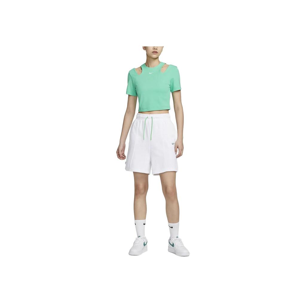 Nike Sportswear Essentials Solid Short Sleeve T-Shirt Women Tops Spring-Green DV7963-363