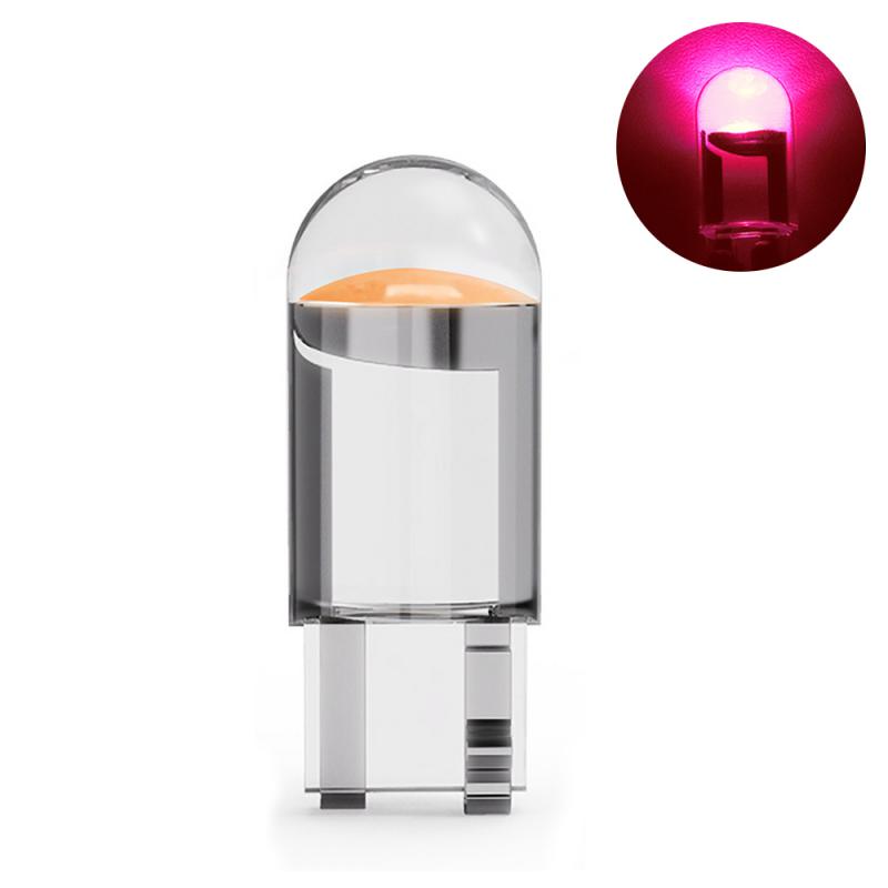 

2 шт./компл. автомобильный светодиодный T10 W5W Canbus Glass COB 6000k плафон для чтения, габаритный фонарь, клиновой номерной знак, лампочка 168 194 192 DC 12V Light