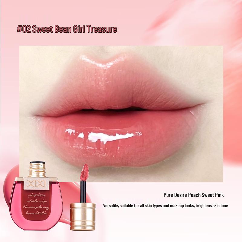 

Xixi Icy Bubbly Lip Gloss: Plump, Natural Look, Mirror Finish, Long-Lasting, Stain-Resistant, Ideal for Female Students.