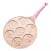 7-Hole Design Egg Frying Pan Black Beige Pink Blue Red Crepe Pan  Breakfast Cooking