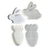 Food Grade Silicone Baking Mould With Rabbits Carrot Designs For Resin Craft Party Decorations
