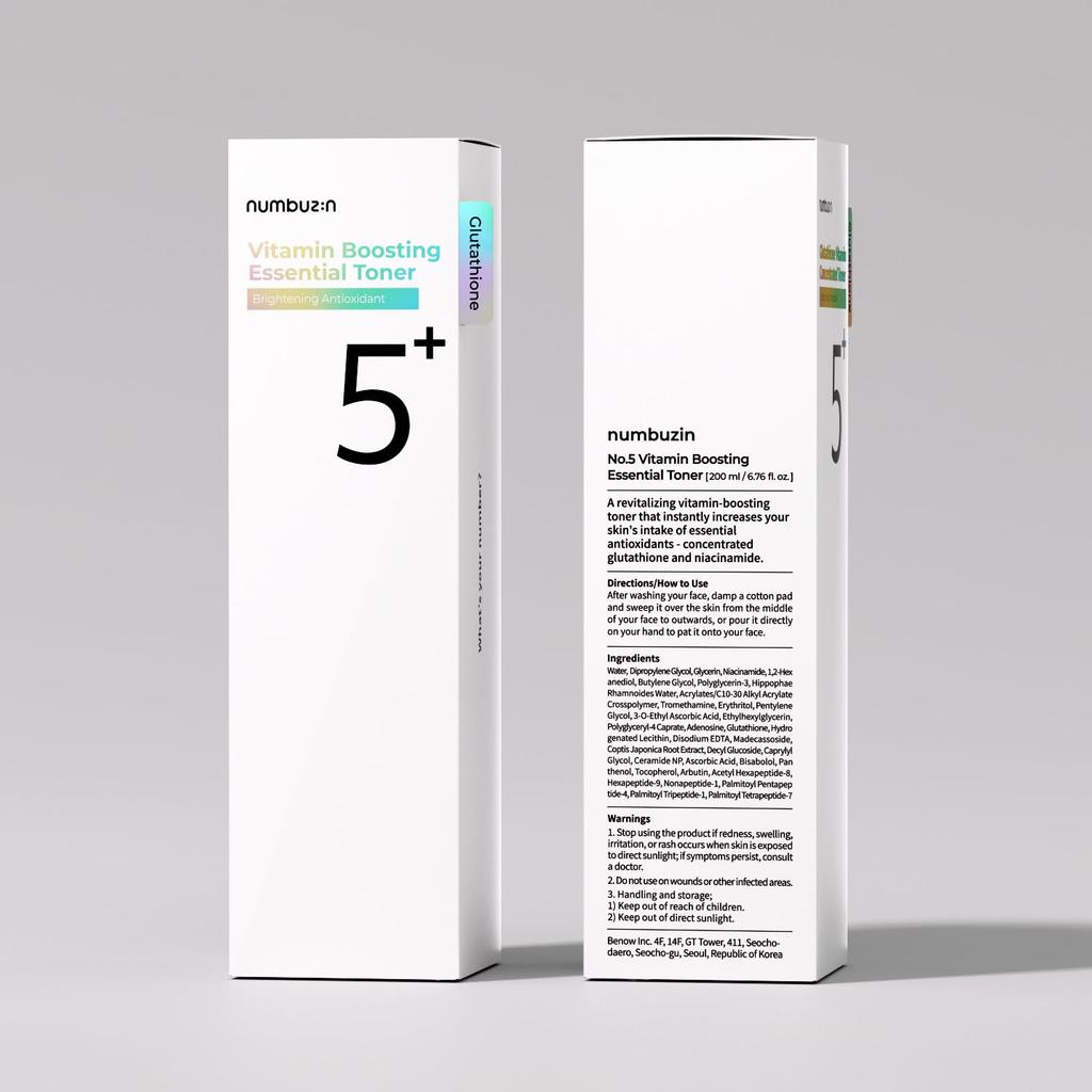 numbuzin No. 5+ Vitamin Boosting Essential Toner 200mL