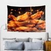 Golden French Fries Background Tapestry, Unique Design Tapestry, Wall Decor for Bedroom,Livingroom, Playroom,Heartwarming Fan Holiday Gifts