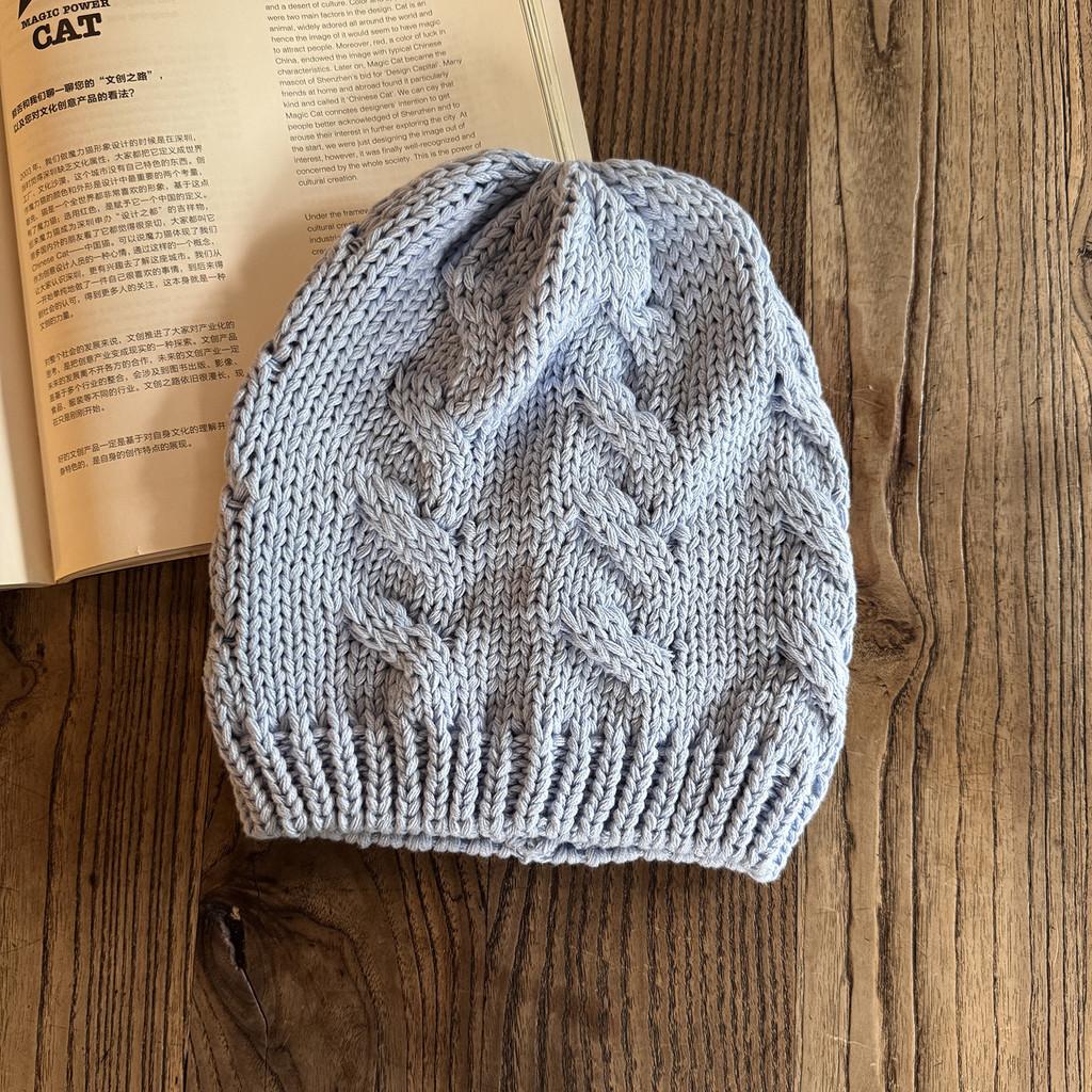 Winter Knit Hat For Men And Women Pure Color Warm Beanie Fashion Casual