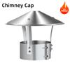 75-160mm Ventilated Rain Cap Stainless Steel Exterior Wall Air Outlet Stove Pipe Protector Cover Chimney Exhaust Hood Fireplaces