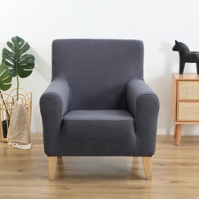 Coprisedia a Poltrona Club ,Coprisedie Elasticizzati in Spandex Rimovibili con Fantasia Geometrica ,Protezione per Mobili Piccoli Divani Utilizzata per la Sala Famiglia