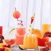 8Pcs Drinking Straws Spiral Tube Rainbow Color Food Grade Reusable Plastic Straws Drinking