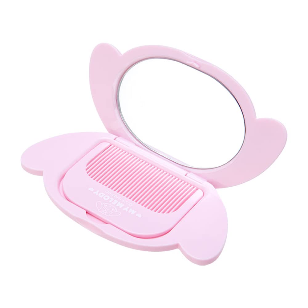 Sanrio My Melody Face Mirror Comb Set 962546 Pink White &