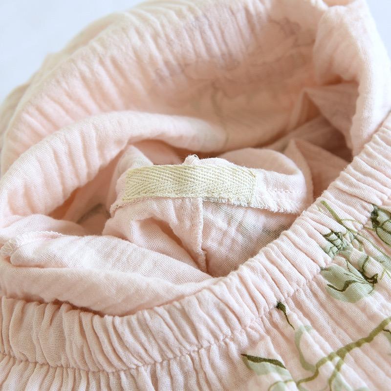 100% Cotton Autumn and Winter Women Pajamas Long-sleeved Trouser Ladies Pajamas Home Service Sleepwear Women Homewear