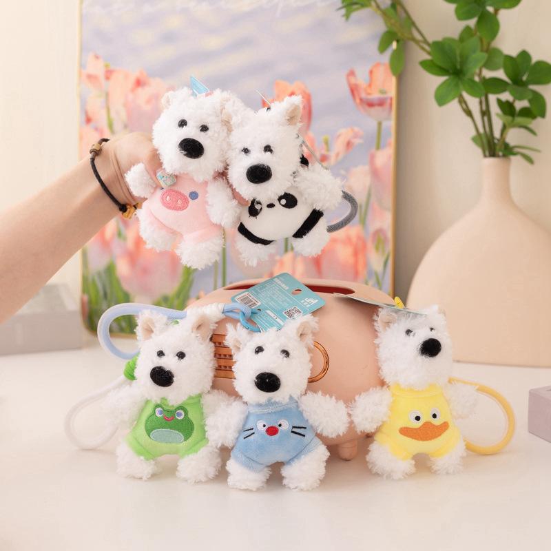New Scribbled Puppy West Highland Bag Pendant Cute Doll Keychain To Send Girlfriend Gifts