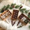 Plastik Vintage Spitze Weihnachtsbaumschmuck Konische Form Weihnachtsbaum Anhänger Kranz