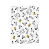 Snoopys & Woodstock Fun & Flowers Flannel Blanket Awesome Throw Blanket for Home Hotel Sofa 150*125cm Quilt,