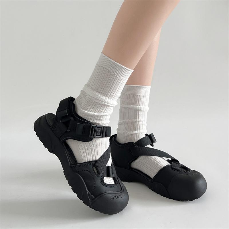 Silver high-end non-slip thick-soled bag head sandals women's 2025 new summer wear heightening soft-soled cool slippers