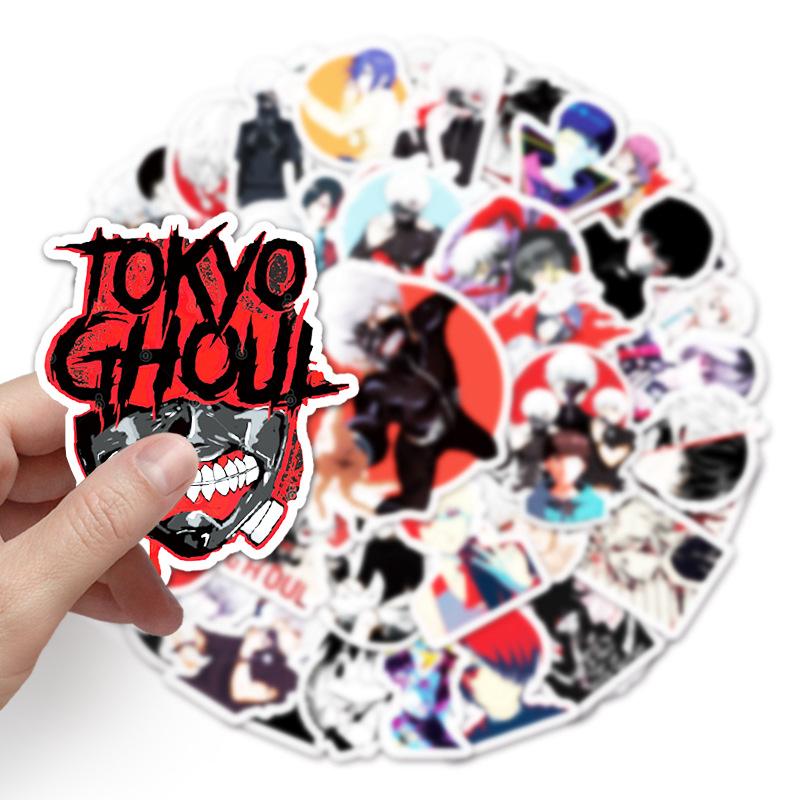 51 Japanese Comic Waterproof Guka Laptop Suitcase Car Refrigerator Decoration Stickers