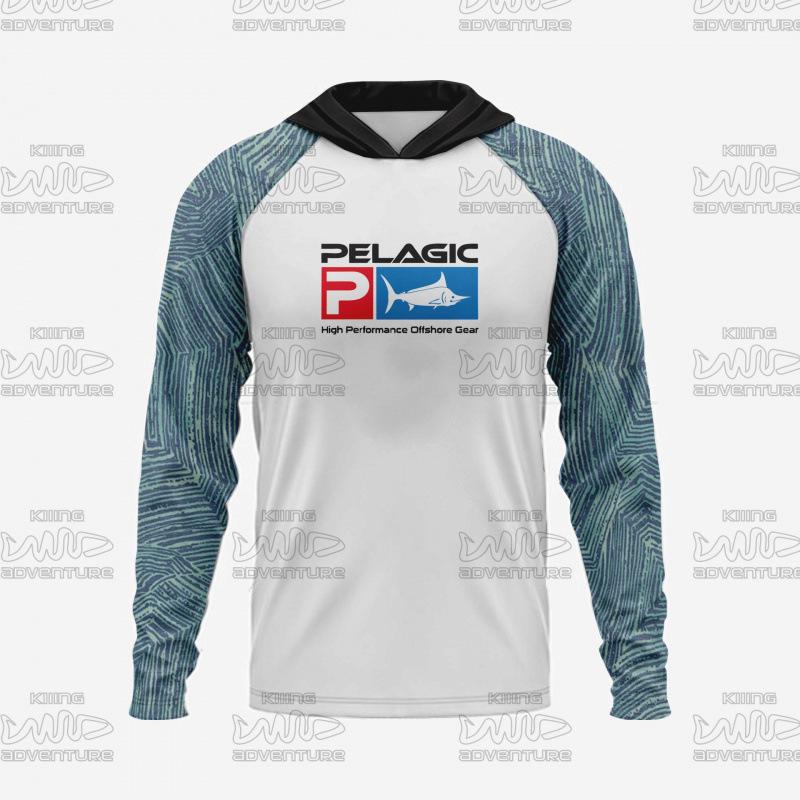 

Pelagic Unisex Outdoor Sea Fishing Hooded Sun and Mosquito Protection Shirt Extra Extra Large