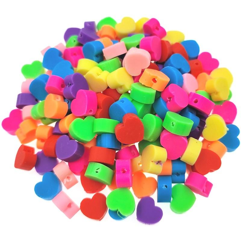 

Изготовление ювелирных изделий в форме сердца своими руками для браслета 10 мм, ожерелья, бусины-прокладки, подвески, мягкая керамика 1