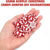 10Pcs Christmas Dceoration 2.5CM Acrylic Candy Xmas Tree Ornaments for Home Decor Party New Year 2026 Navidad Gifts Accessories