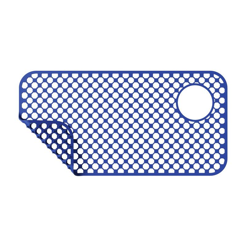 Sink Protectors for Kitchen Sink-28.4"x 14.3"Sink Mat- Heat-resistant Easy-clean Silicone Sink Mat for Stainless Steel Sink