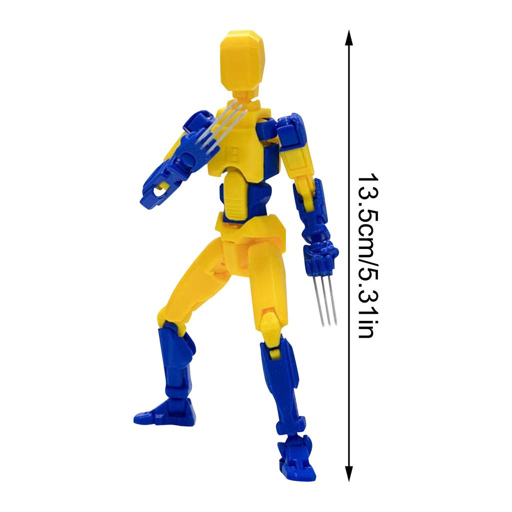 Lucky 13 Figuren Spielzeug Dummy 3D-gedruckte bewegliche Formwandlungsroboter Actionfiguren DIY Mannequin Dekompressionsspielzeug für Jungen Geschenke