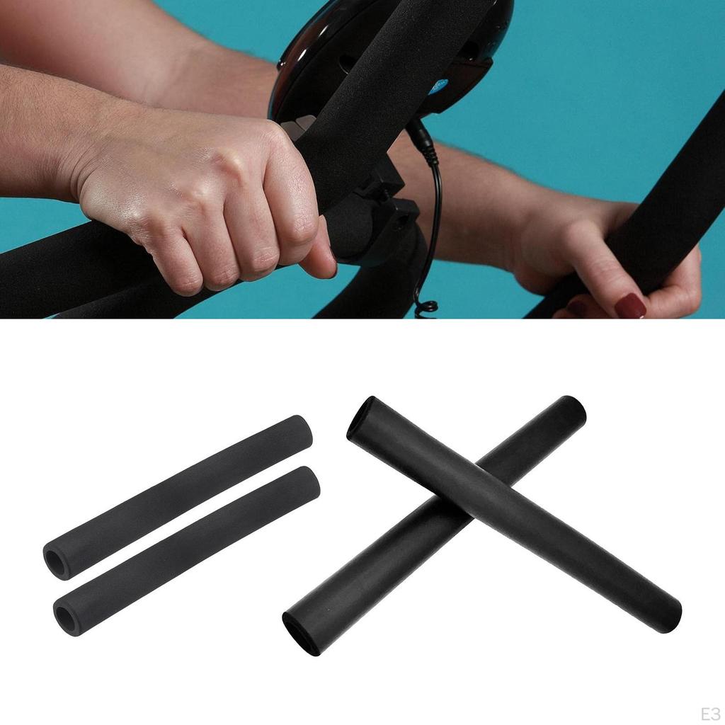 2 Pack Bike Handlebar Grips, Lightweight, Non-Slip, Comfortable Grips for Cycling