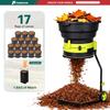 TUNGFULL Electric Leaf Shredder No‑Blade Garden Leaf Mulcher Portable Wheeled Yard Leaf Crusher For Backyard Compost Making