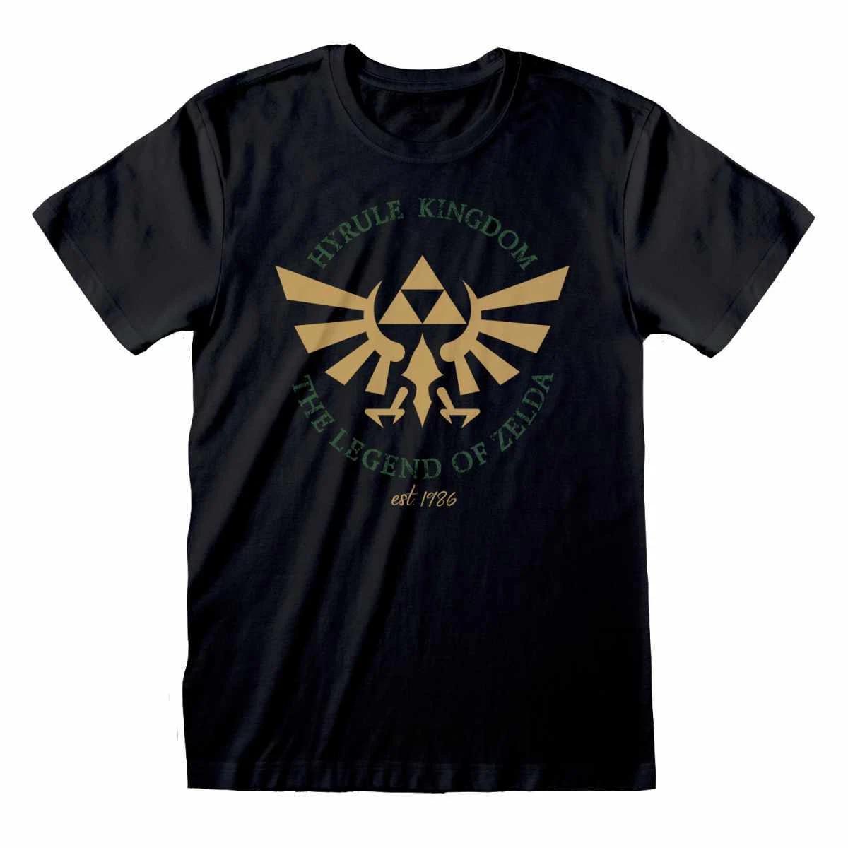 Футболка The Legend Of Zelda Символ Королевства Хайрул Официальная Новая Черная 3XL