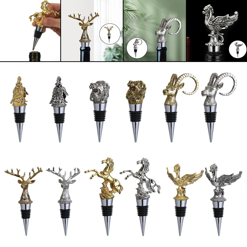 Animal Bottle Stopper Storage Barware Zinc Alloy for Party Wedding Champagne Beverage
