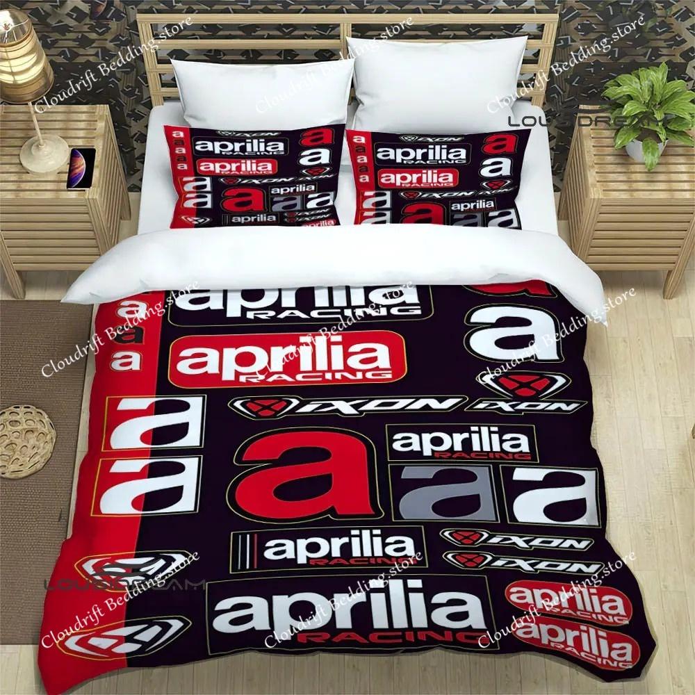 Aprilia Motorcycle Print Bedding Sets Exquisite Bed Supplies Set Duvet Cover Bed Comforter Set Bedding Set Luxury Birthday Gift