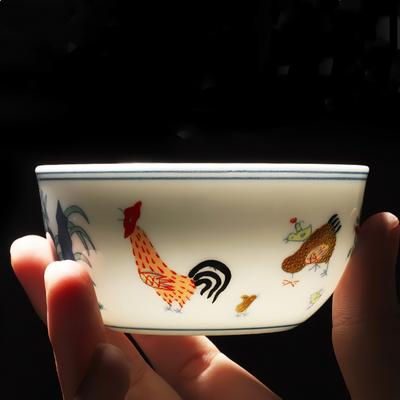 Tazza in Ceramica Stile Cinese Fatta a Mano Antica Bone China Tazza Pollo Tè Vino Acqua Articoli per la Casa Forniture Cucina Bicchieri