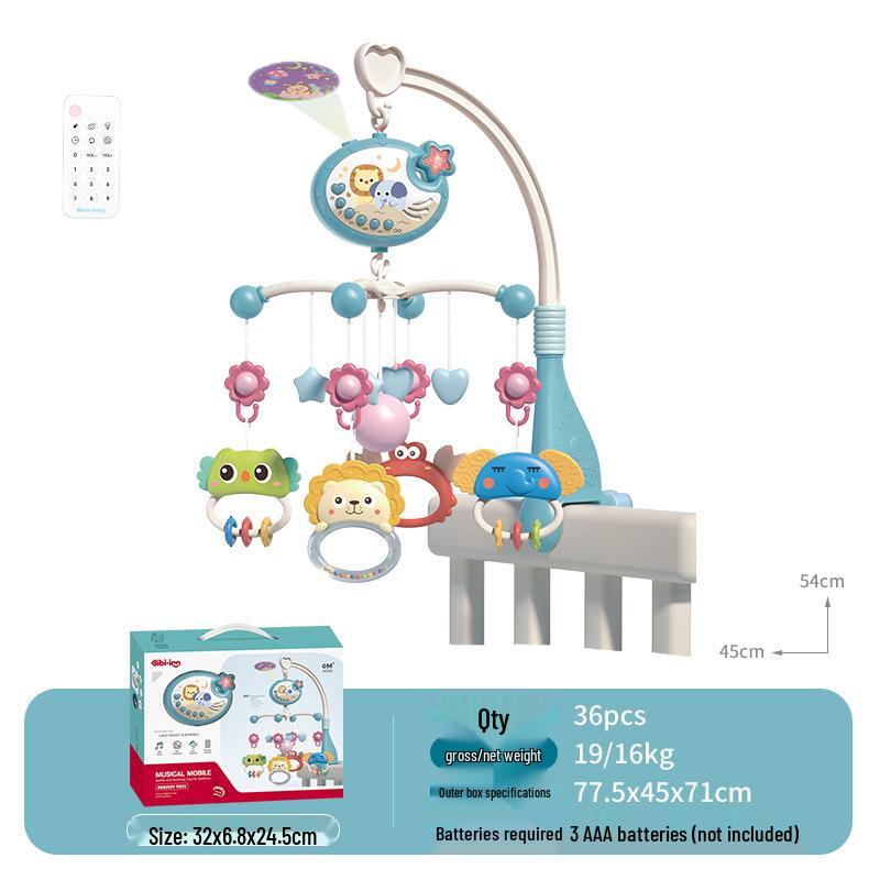 Multifunctional Rotating Music Crib Mobile – Soothing Toy for Newborns