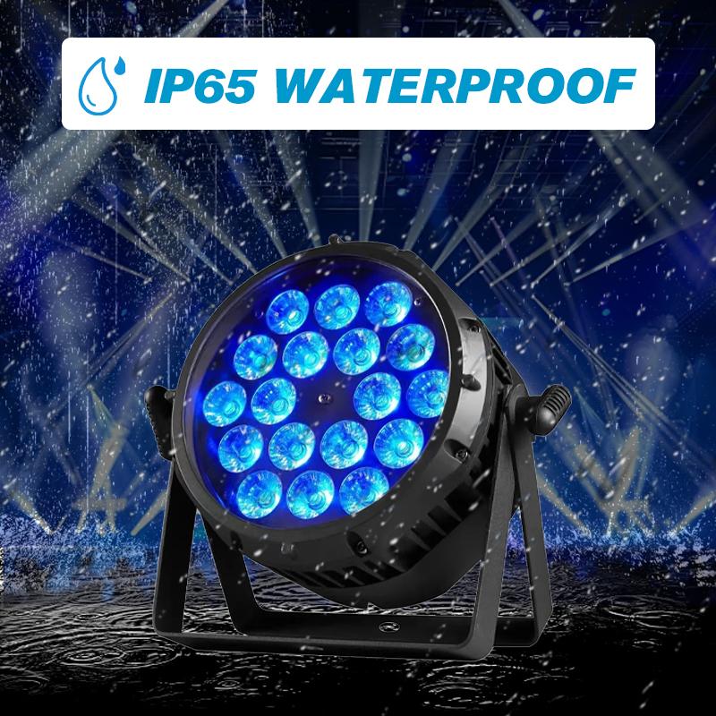 High Quality Ip65 Waterproof 18*10W RGBW 6 In 1 LED Par Light Led Stage Lights for Bar Nightclub Events Weddings Party Outdoor