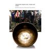Large Copper Buddha Sound Bowl For Meditation And Religious Rituals With Handcrafted Art