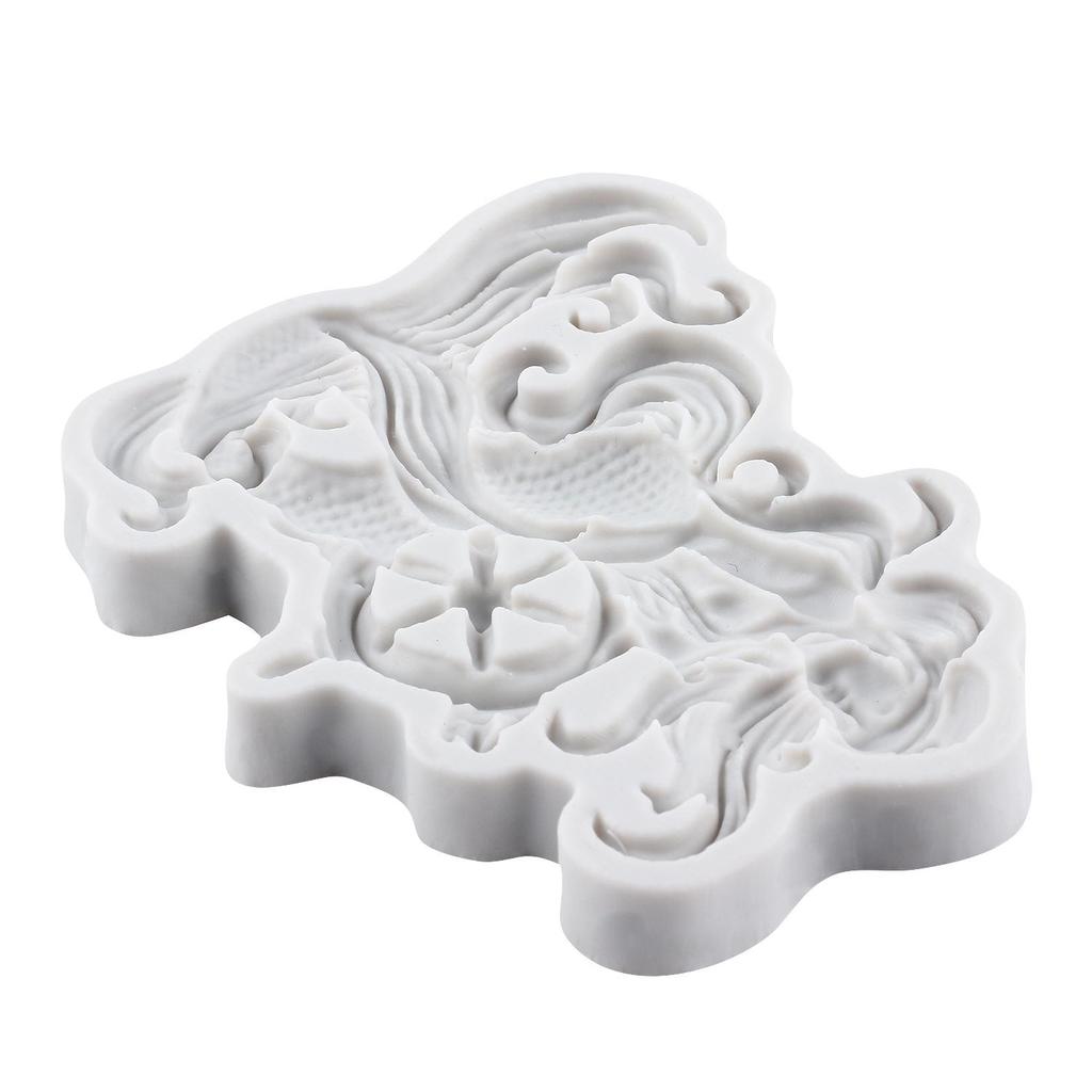 Meerjungfrau Silikonformen Meerjungfrau Fondantform Kuchen Dekorationswerkzeuge Cupcake Topper Süßigkeiten Schokolade Gumpaste Form