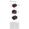 Quick Release Clamp Plate V-Lock Mount Anti-shake Clamp 1/4" Screw for 38mm Tripod Head Field Monitor LED Light Camera Accessory