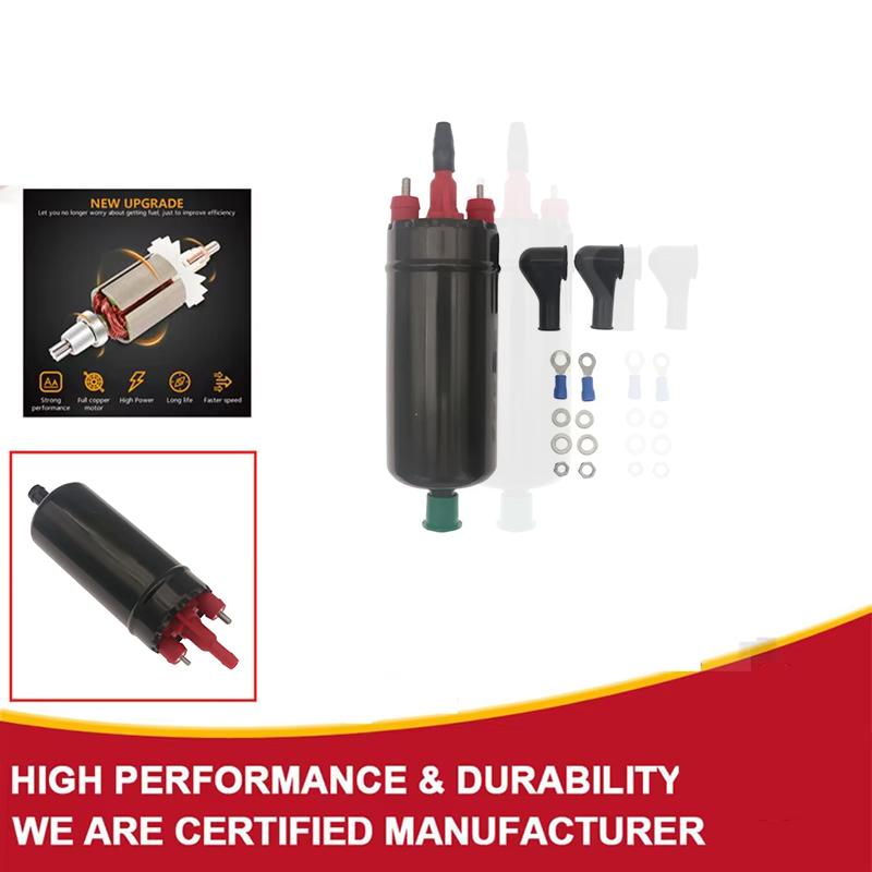 

OSIAS EFI Universal High Pressure Fuel Pump Inline Replacement Compatible with Bosch 0580464070 MegaSquirt Carbon Commutator E85 without logo pump