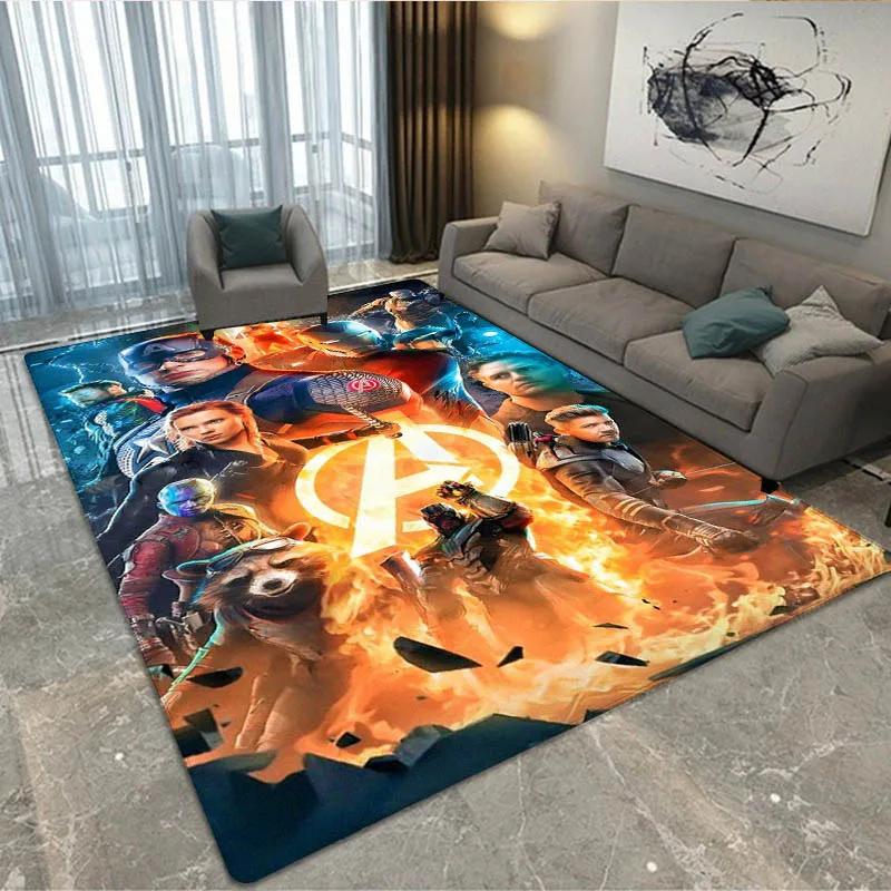 3D The Avengers Cartoon printed Carpet Living Room Bedroom Carpet Non-slip carpet home bedroom decor area rug Birthday Gift