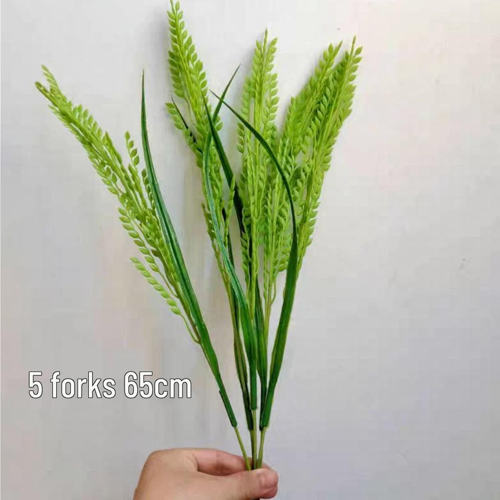 Plastic Wheat Ears Artificial Flowers for Outdoor Decoration and Play Props