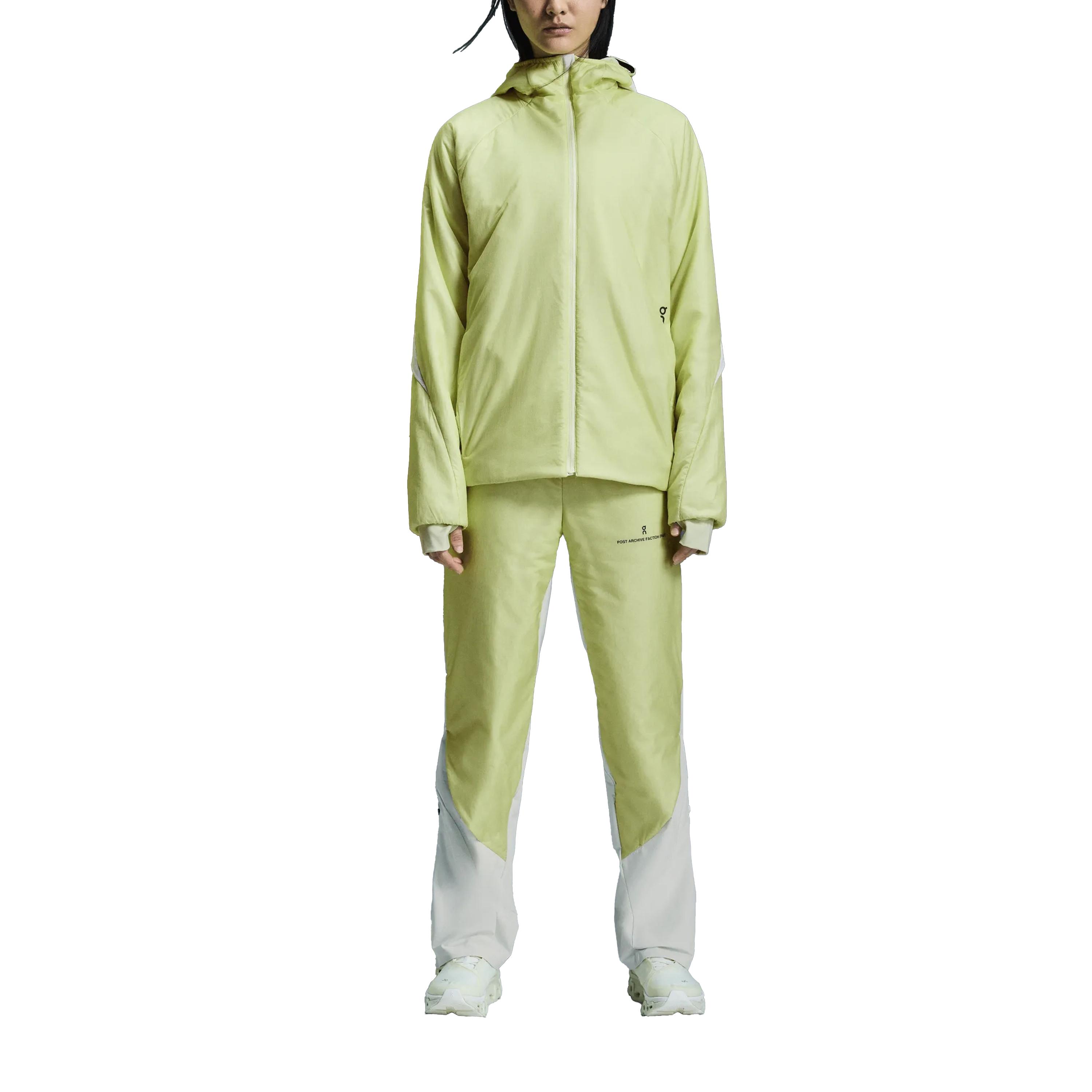 

Женская куртка с капюшоном на молнии с длинным рукавом On X Post Archive Facti Collaborati Zero Дышащая Ветрозащитная Желто-зеленая 1UE30011258 XL