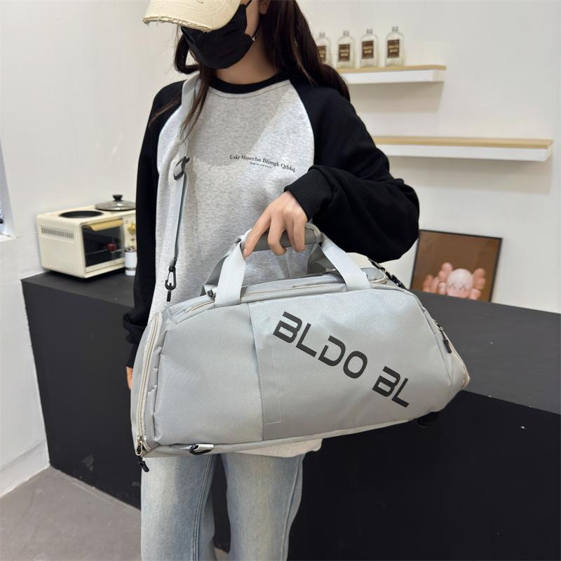 Multifunctional luggage bag Large capacity casual portable travel bag Dry and wet separation Double shoe compartment Fitness bag