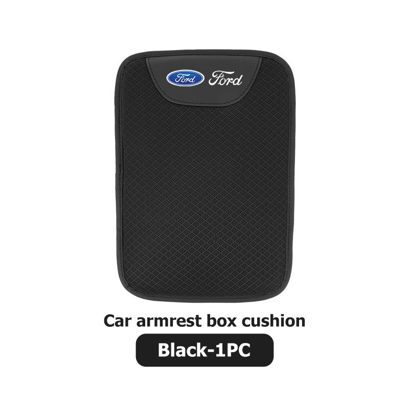YYQO6 For Ford Universal Ice Silk Car Mounted Armrest Pad Central Armrest Box Height Increasing Pad ST Racing Performance Focus Mk2