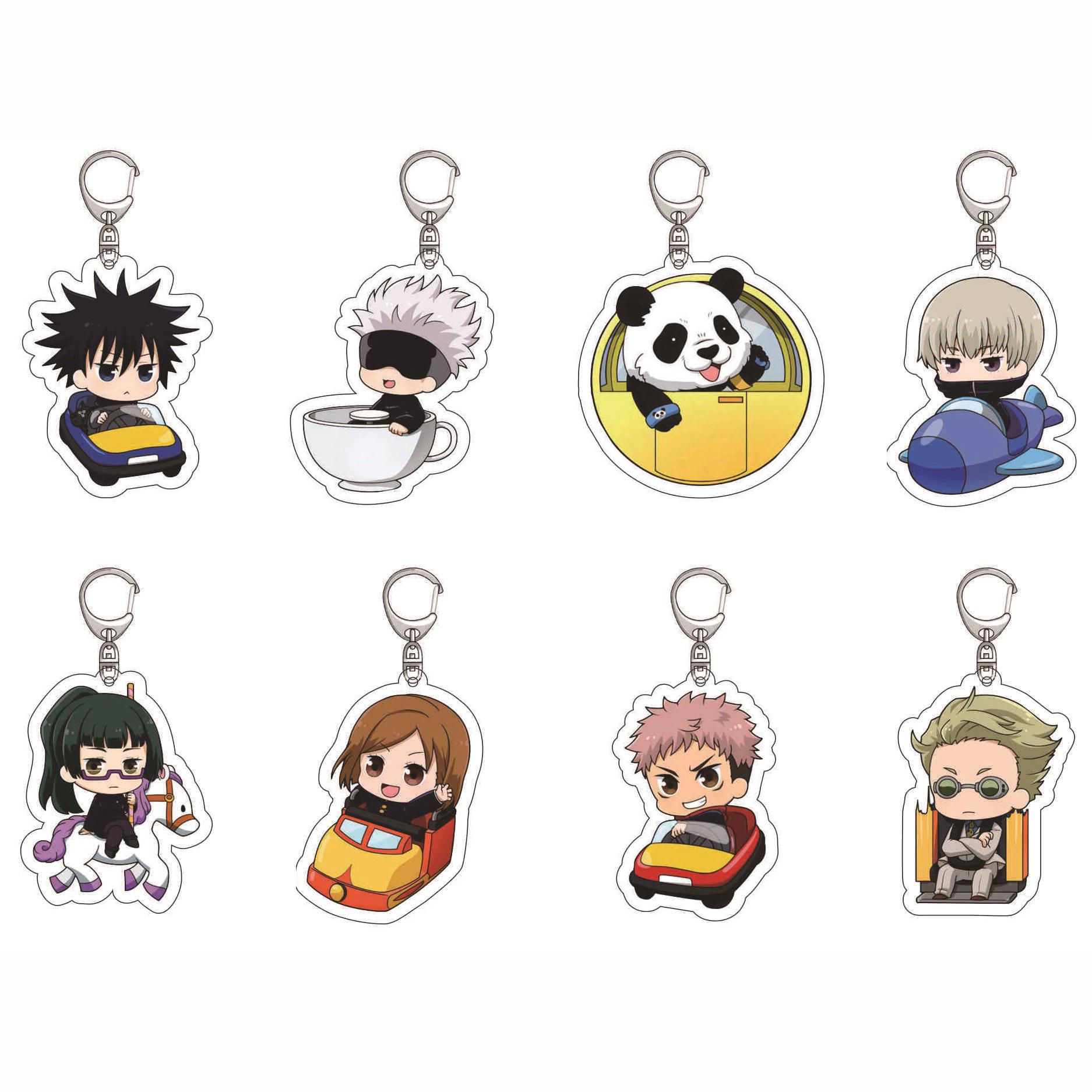 

Jujutsu Kaisen Character Keychain: Gojo, Fushiguro, Geto, Inumaki