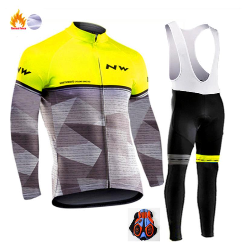 2026 Winter Fleece Warm Cycling Suit, Cycling Suit Fleece Warm Winter Thickened Long-sleeved Trousers Cycling Suit